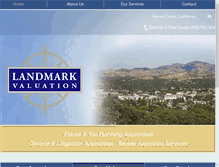 Tablet Screenshot of landmarkvaluation.com